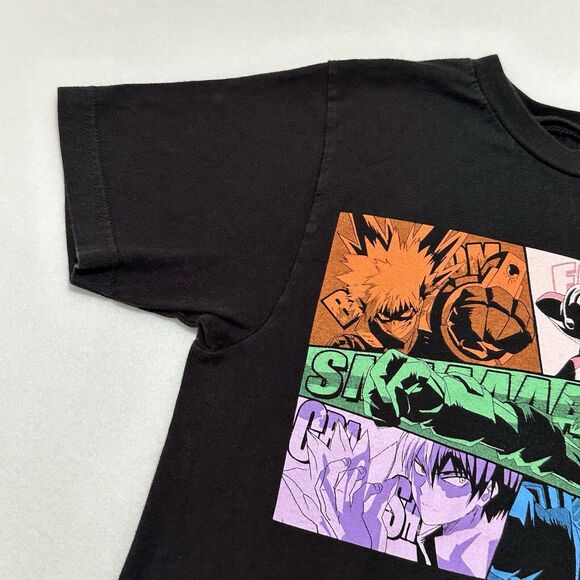 My Hero Academia Adult Small Black Anime Graphic T Shirt Short Sleeve Funimation - Picture 5 of 12